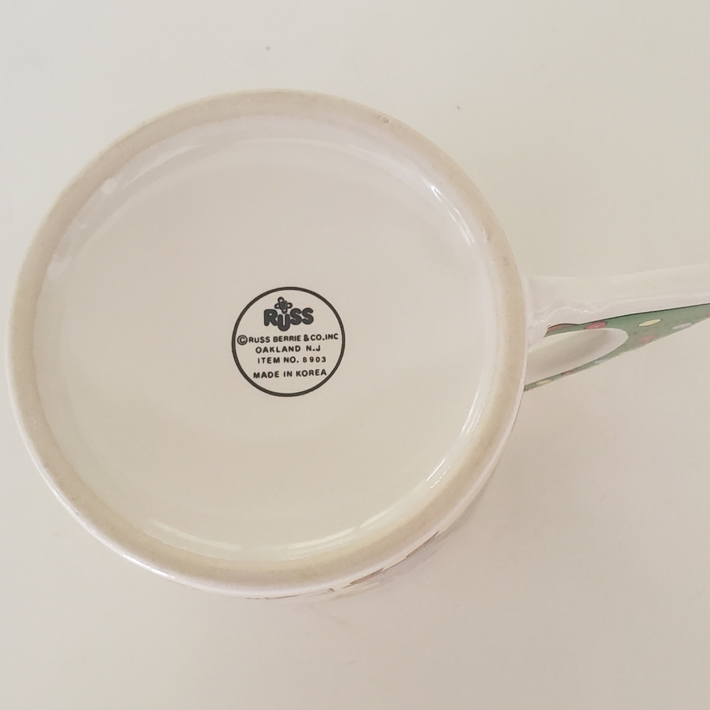 Russ "Have A Jolly Christmas" Santa, Tree and Elf Holiday Coffee or Tea Mug - Picture 5 of 10